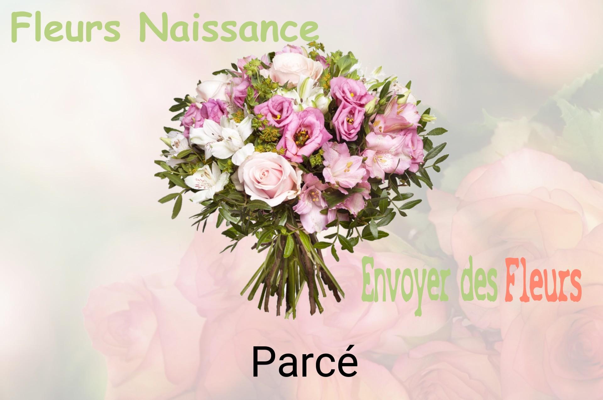 Bouquet de fleurs de naissance livré à Parcé